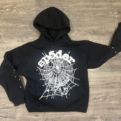 Sp5der OG Web Black Hoodie 