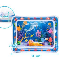Inflatable Tummy Time Water Play Mat for Babies 