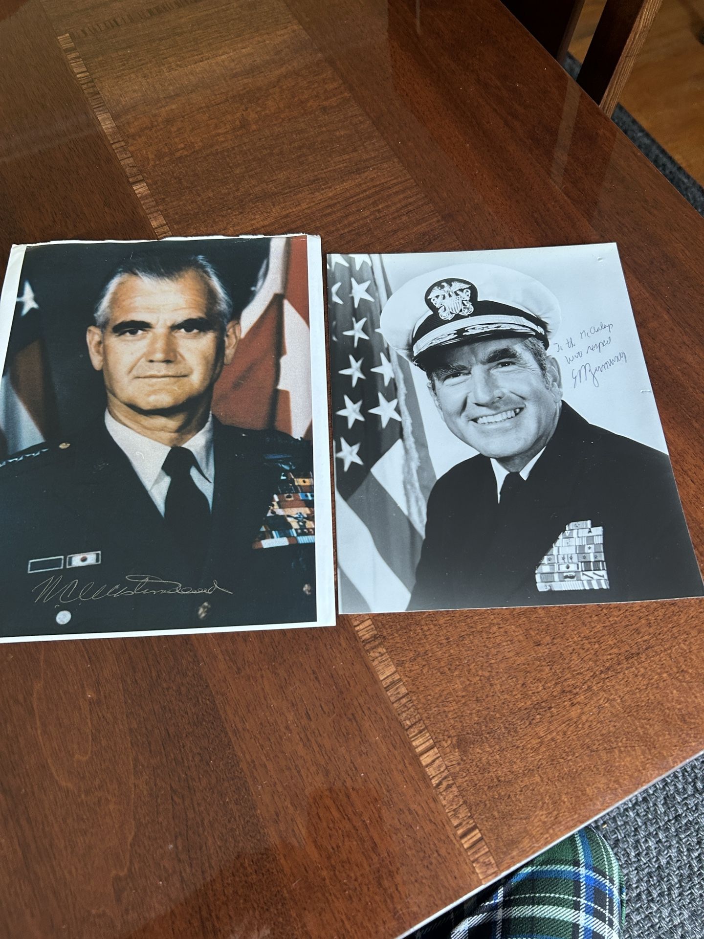 Autographed photos, Air Force/navy of officers