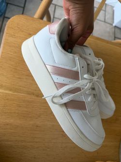 Adidas White and Pink Sneakers