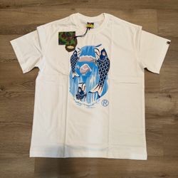 BAPE koinobori waterfall Ape head tee
