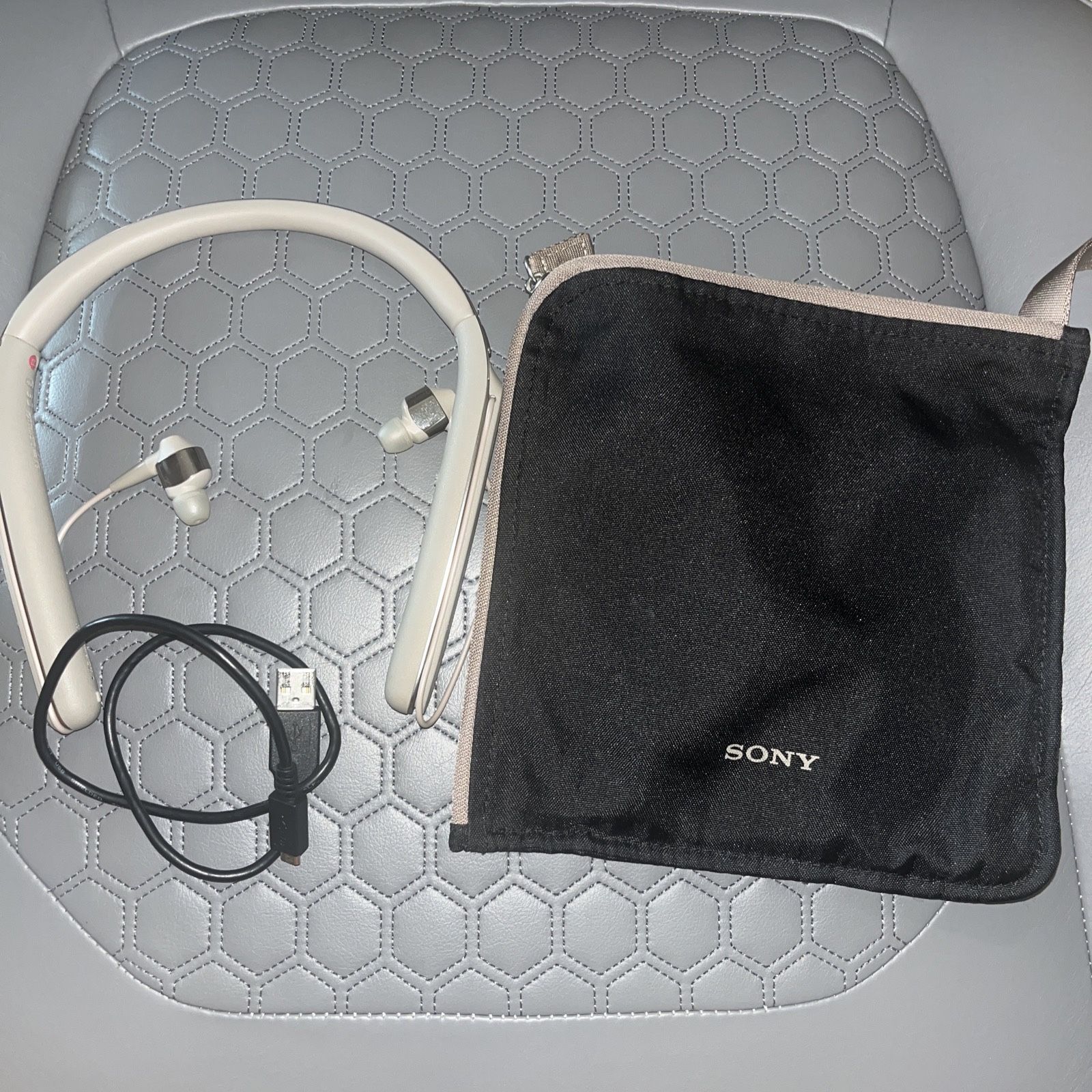 Sony WI-1000X Premium Neckband Cancelling Bluetooth Headphones Gray