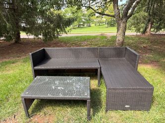 3 Piece Wicker Patio Set (cushions not included)