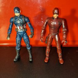 Marvel Legends Articulated Action Figures Captain America Avengers Daredevil Movie Htf