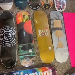 8.0 “ Pro Model Skateboard Decks Brand New Element Globe 