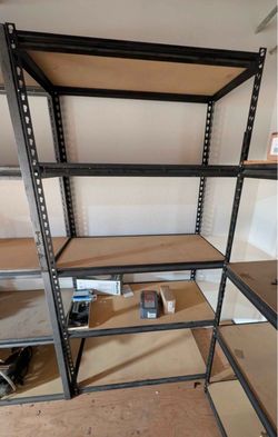 Great condition! U-Line Boltless Storage Shelving 5-Tier Shelf Dark Grey - 36 x 18 x 84"