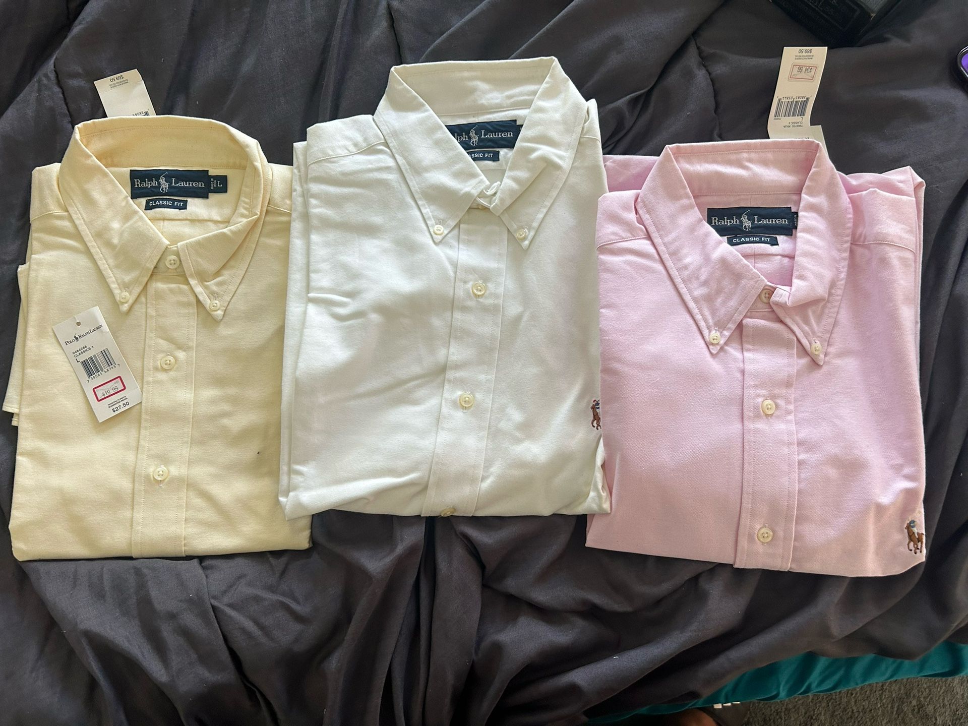 3 Short Sleeve Polo Ralph Lauren Shirts