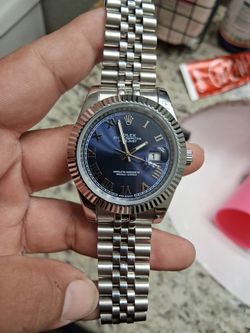 Blueface dial watch