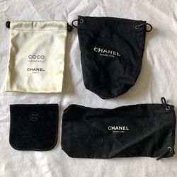 Chanel Lot Of 4 Small Pouches/Bags