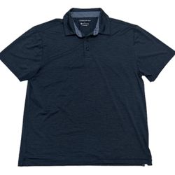 Member’s Mark Polo Shirt Men’s L Dark Grey Performance Casual Golf Preppy RN52469