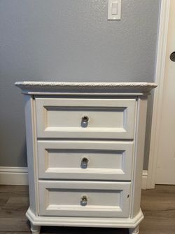 White nightstand
