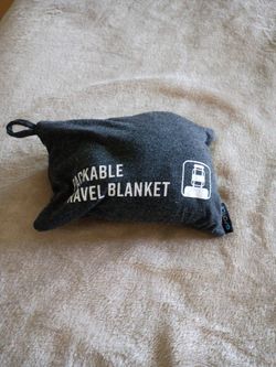 Packable Travel Blanket Gray