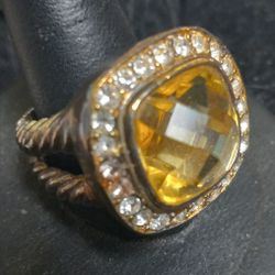 3 Costume Rings.  Sizes 7-8 And Free Rocco Sunglasses