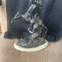 Vintage Horse Statue 12"