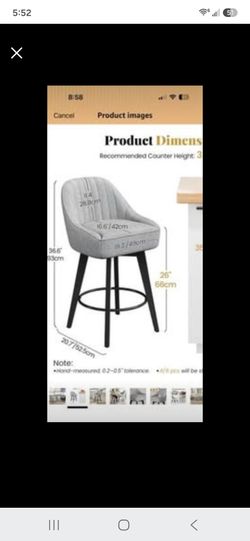 Bar Stools, Set of 3 with swivel, Still in the Box