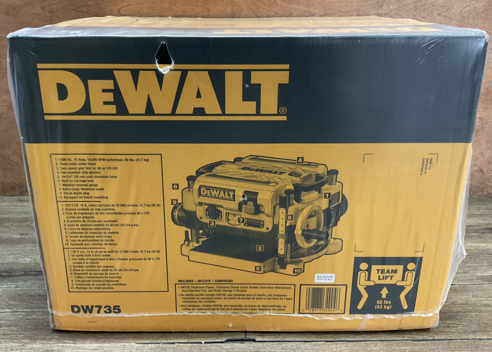Dewalt Thickness Planer 13” (330 mm)