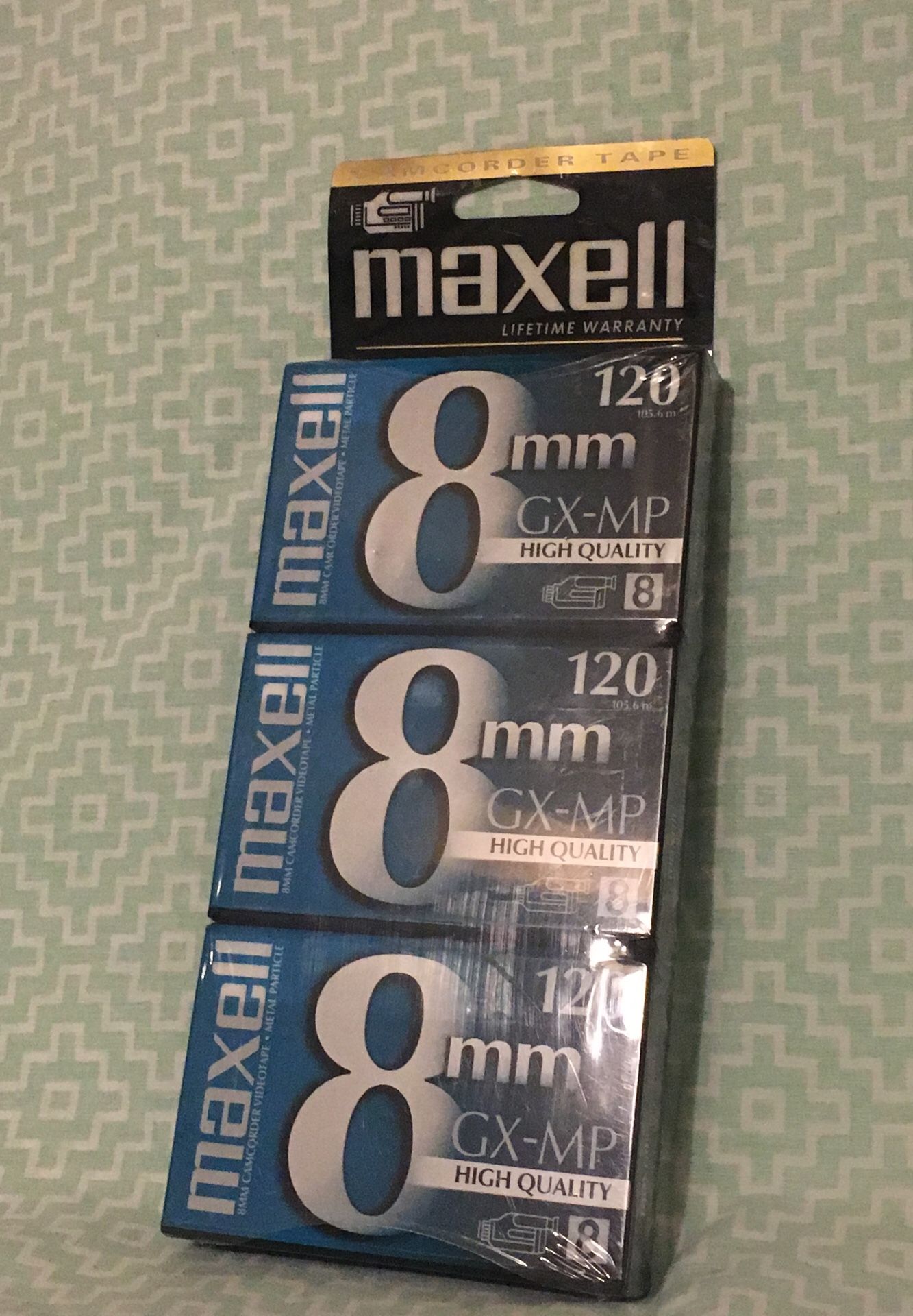 Maxell GX-MP 120 minuets High Quality 8mm videotape