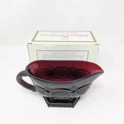 Vintage Avon 1876 Cap Cod Collection Footed Sauce Boat