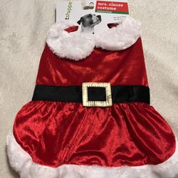 Mrs Claus dog Costume