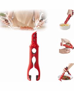 in-1 Hot Plate Gripper, 2025 NEW Multi-Angle Anti-Scald Bowl Holder Clip & Hot Plate Grabber Tool with Lock