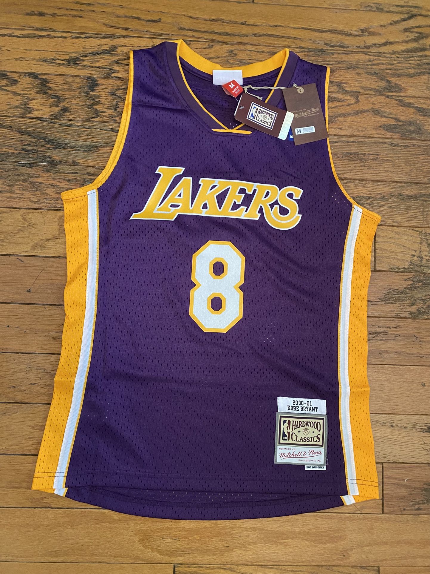 Purple and Gold Lakers Kobe Bryant Mitchell and Ness Jersey