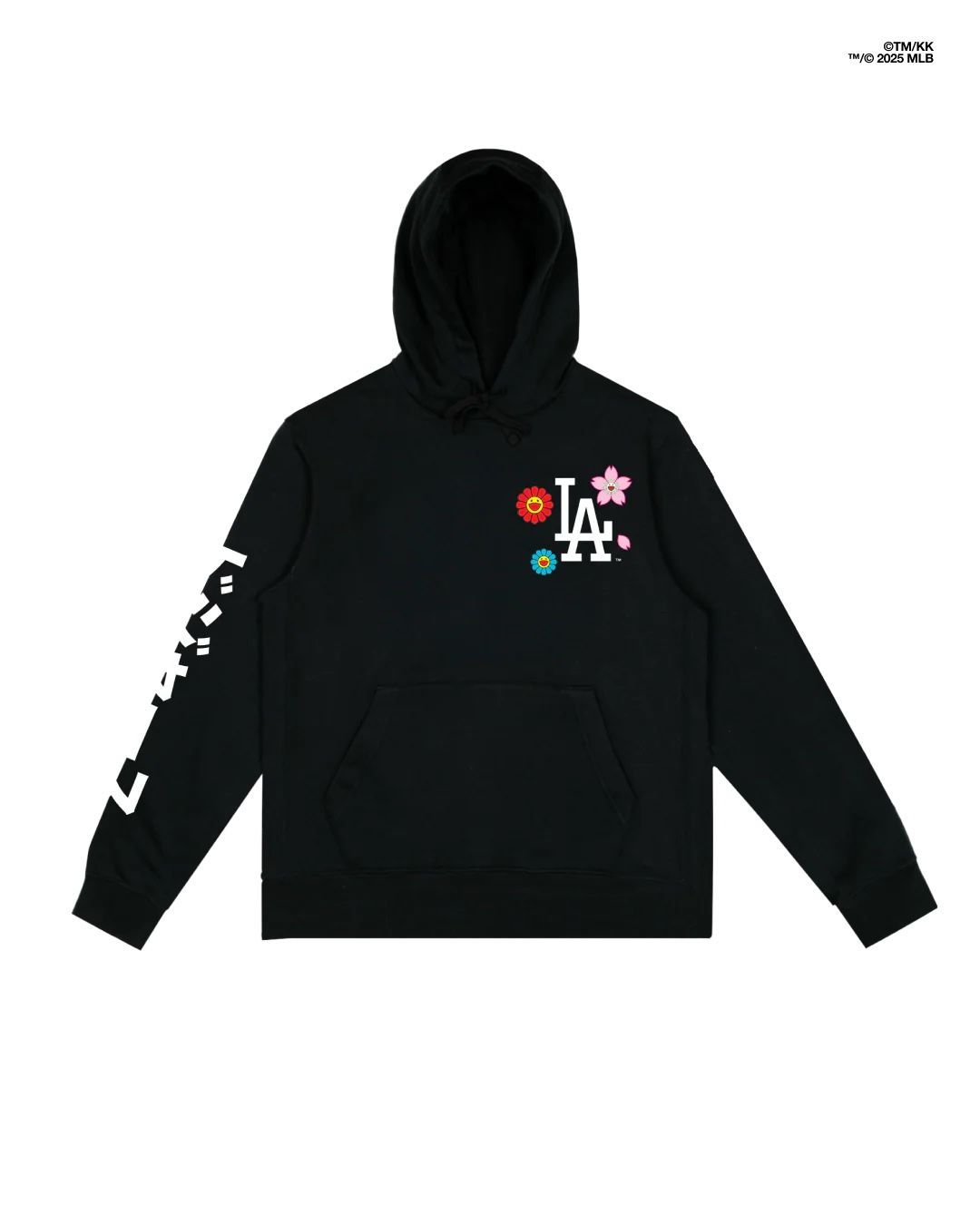 Takashi Murakami x Fanatics LA dodgers Black Hoodie Size XL Brand New 