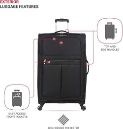 SwissGear Softside Luggage with Spinner Wheels
