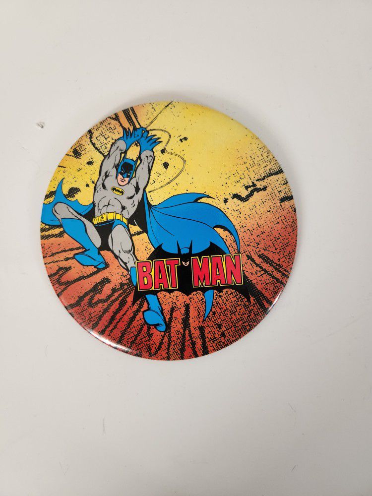 Vintage DC Comics Batman Button 6 Inches