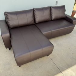 Brown Leather Couch Good Condition