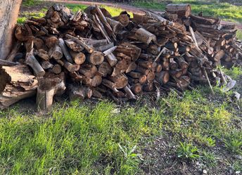 Firewood By The Wheel Barrow