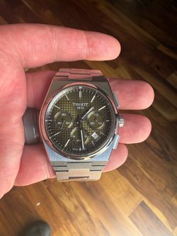 Preowned Tissot PRX Automatic Chronograph Green Dial Men's Watch T(contact info removed)00