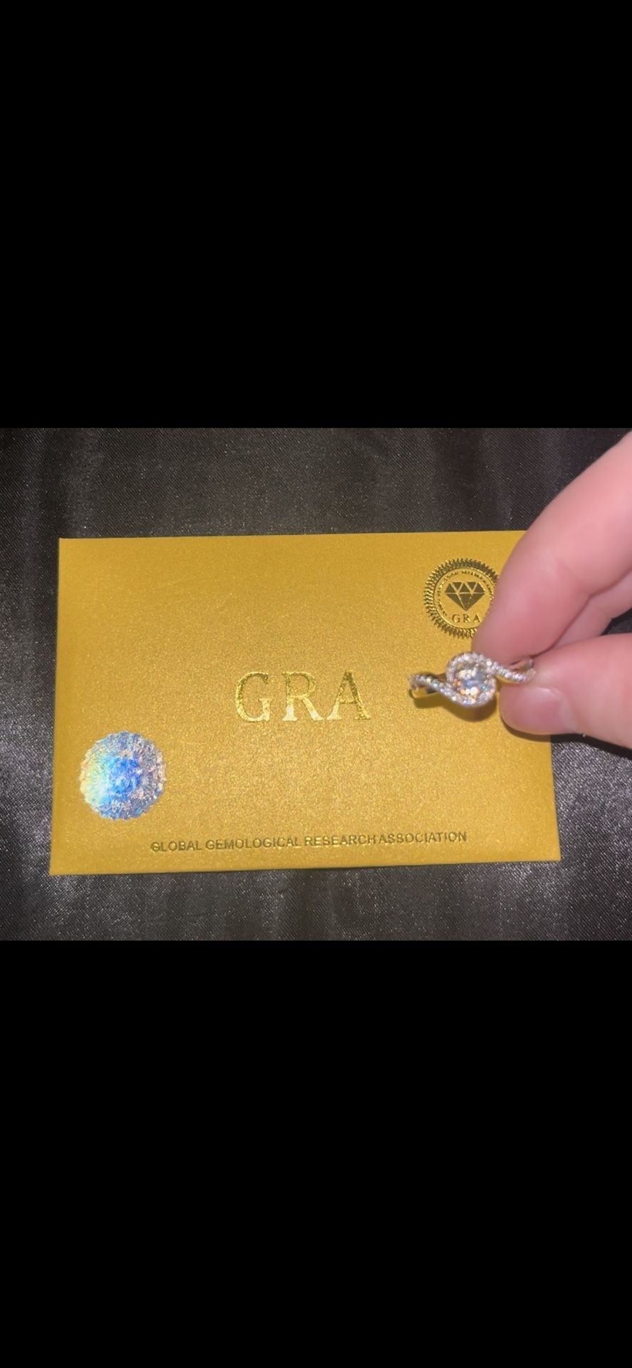.58CT S925 Moissanite Diamond Ring Size 7