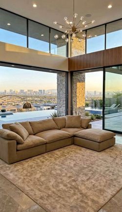 $16k Like New Restoration Hardware Cloud 4pc Modular Sectional