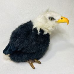 11” Vintage Bald Eagle Hand Puppet Educational Toy
