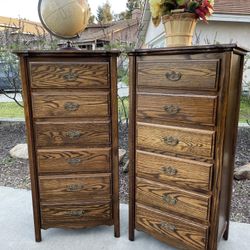 Solid Wood Dresser Chest of Drawers Furniture Great Condition 