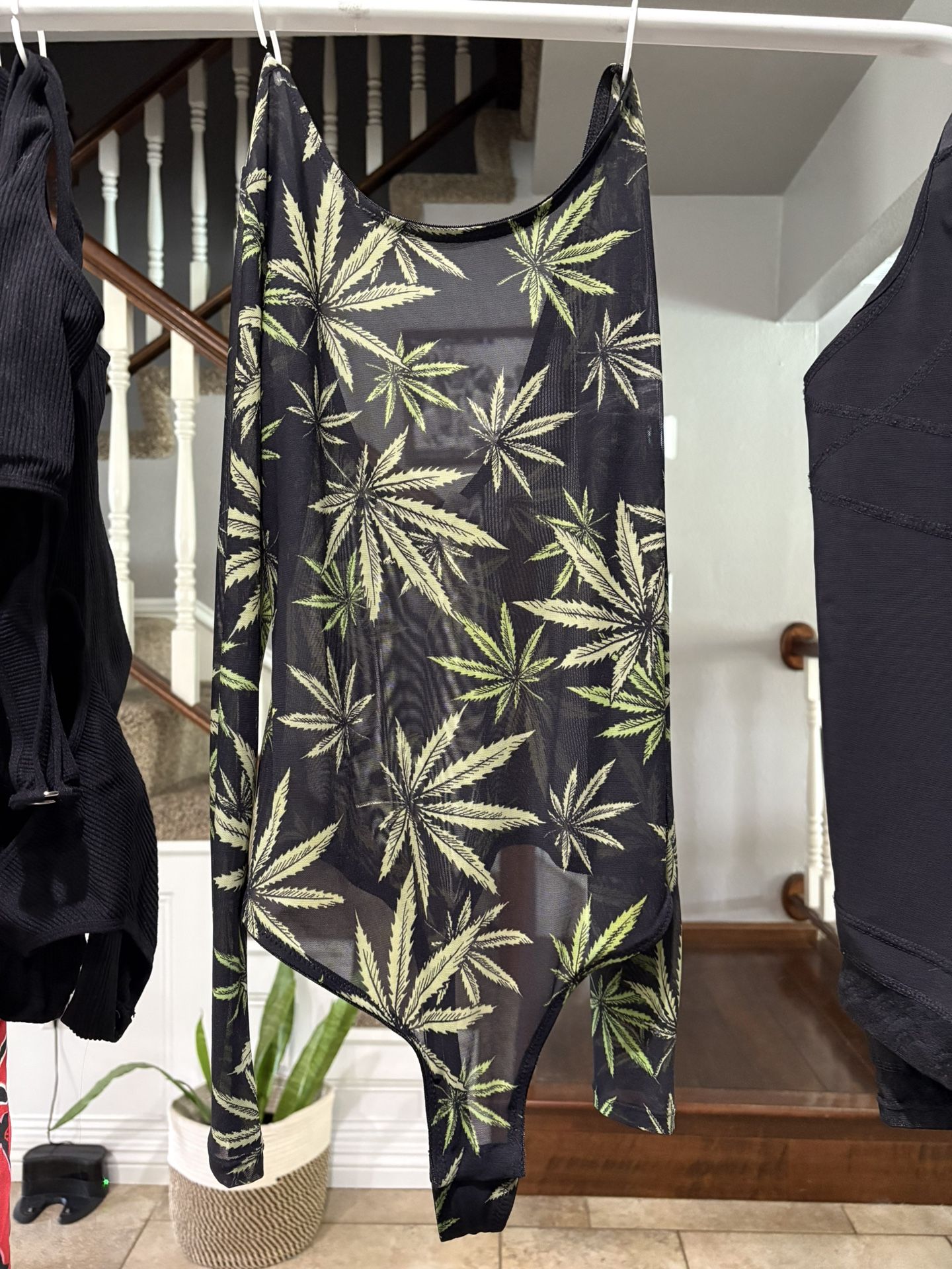 Weed Sheer Bodysuit