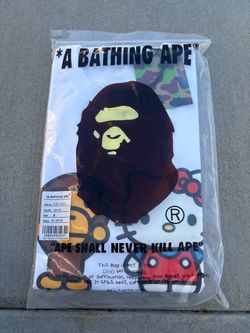 White medium hello kitty Bape