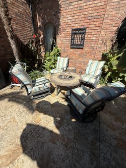 Premium Patio Furniture Set w/ Fire Pit - Sunnyland