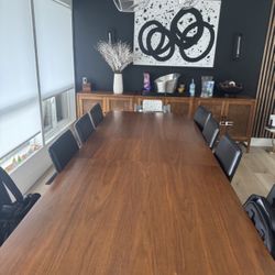 Crate And Barrel Tate Walnut Dining Table 