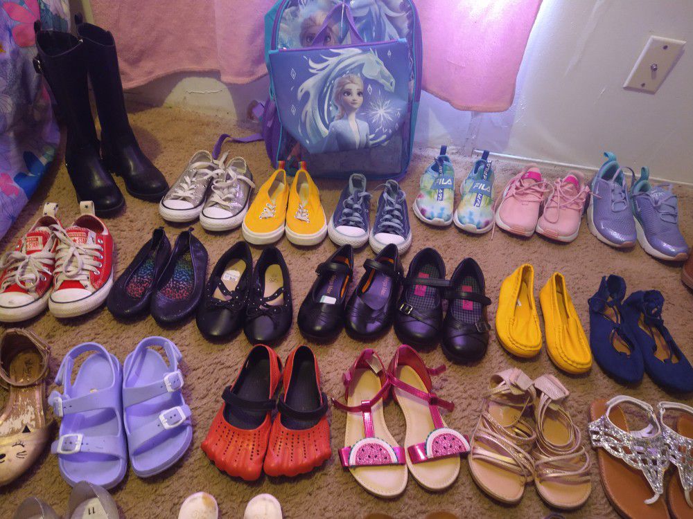 29 Pairs ~(size 11/12) Little Girls Shoes