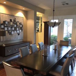 Lexington Dining Room Table With 8 Chairs Lexington Console with storage. Dining or family room con sole/server 68x18x34H 1700.00 