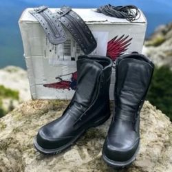Brand New FFB 401AC 8" 10.5 D STRUCTURAL TOE CAP FIREFIGHTER SOUTHWEST BOOT CO Complete / Never Worn MSRP $320+ Tax & Ship