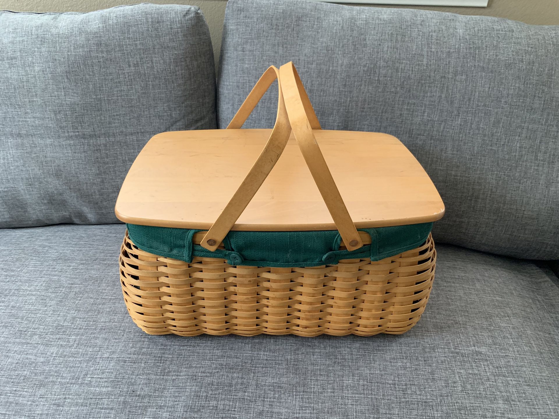 Longaberger Craft keeper Basket with protector and decorative-sleeve