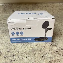 Hevanto 2025 3 in 1 Wireless Charging Station for Apple MagSafe Charger, 15W ...