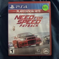 Need For Speed Payback PS4