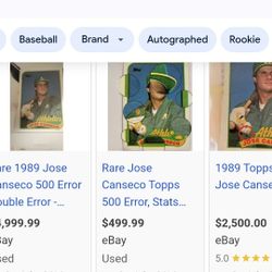 Rare Jose Canseco #500