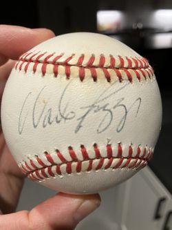 Wade Boggs signed autographed WS baseball 