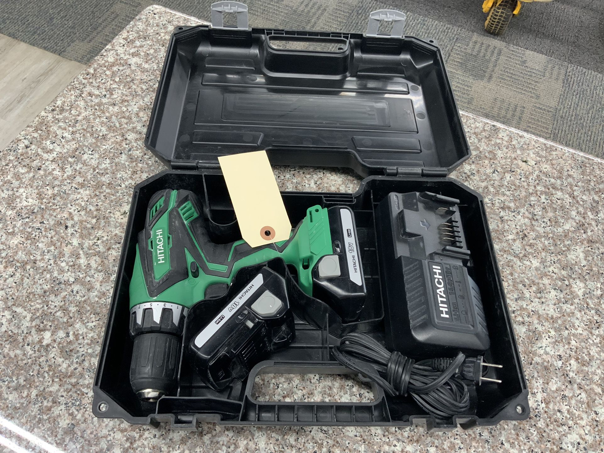 Metabo HPT Cordless Driver Drill Kit With 2 Batteries, Charger And Carry case 