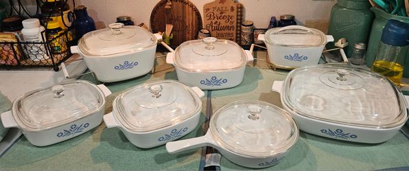 Vintage Corning Ware Blue Cornflower lot
