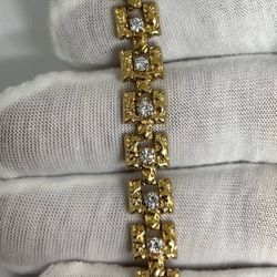 14k Gold Diamond Bracelet 